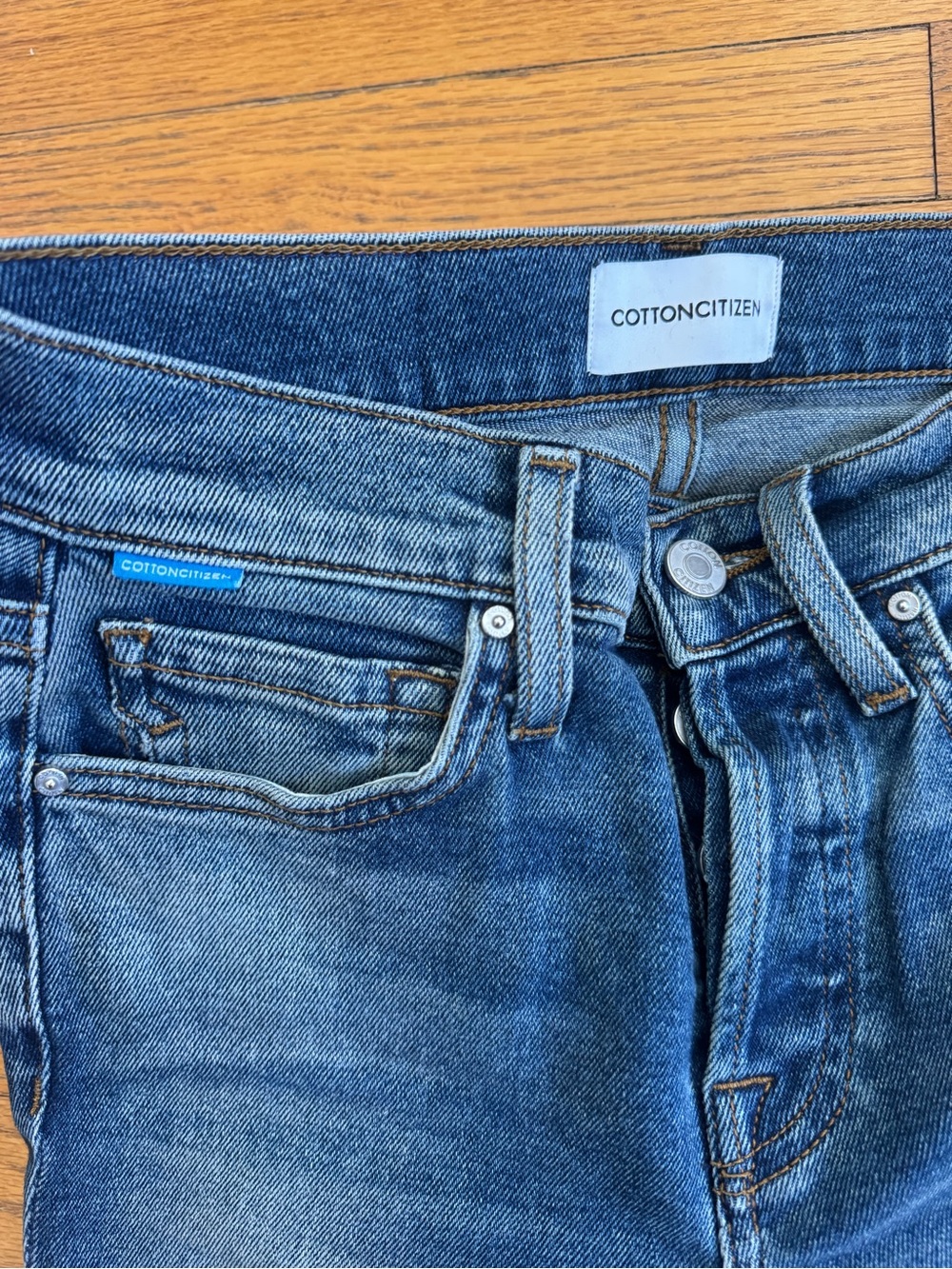 Cotton Citizen / CINDY JEAN bootcut slip blue